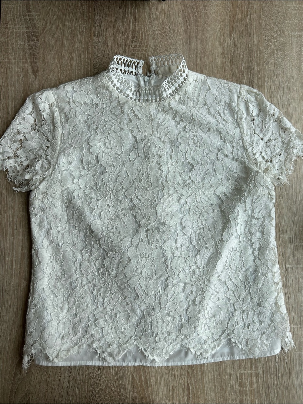Rachel Parcell Falling For You White Lace Top S Small Anthropologie Bridal
